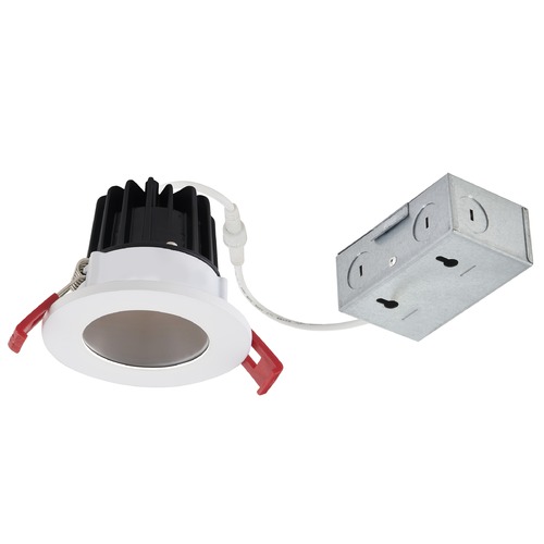 2'' LED Canless 8W White/Bronze Recessed Downlight 3000K 38Deg IC Rated By Recesso