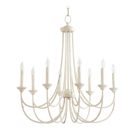 Quorum Lighting Brooks Persian White Chandelier by Quorum Lighting 6250-8-70