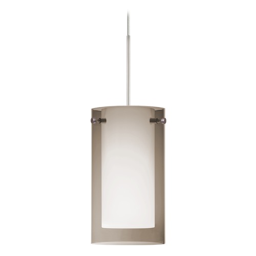 Besa Lighting Besa Lighting Pahu Satin Nickel LED Mini-Pendant Light 1XT-S44007-LED-SN