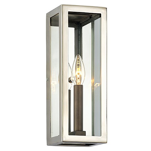 Troy Lighting Troy Lighting Morgan Bronze with Polished Stainless Outdoor Wall Light B6511