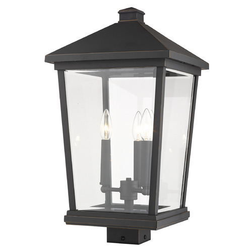 Beacon Oil Rubbed Bronze Post Light by Z-Lite