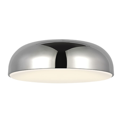 Sean Lavin Kosa 13-Inch LED Flush Mount in Nickel by Visual Comfort Modern
