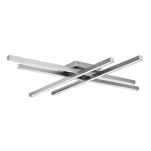 Parallax 32-Inch LED Flush Mount in Brushed Nickel 3CCT by WAC Lighting