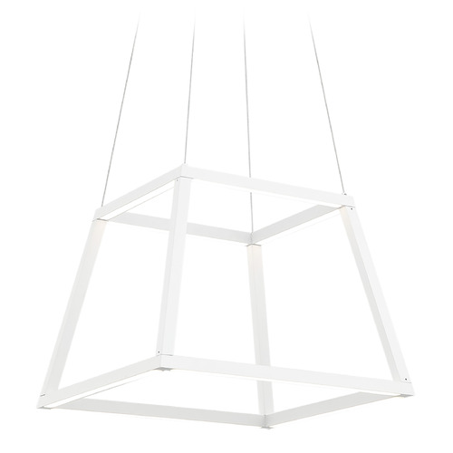 Matteo Lighting Carlington Matte White LED Pendant Light