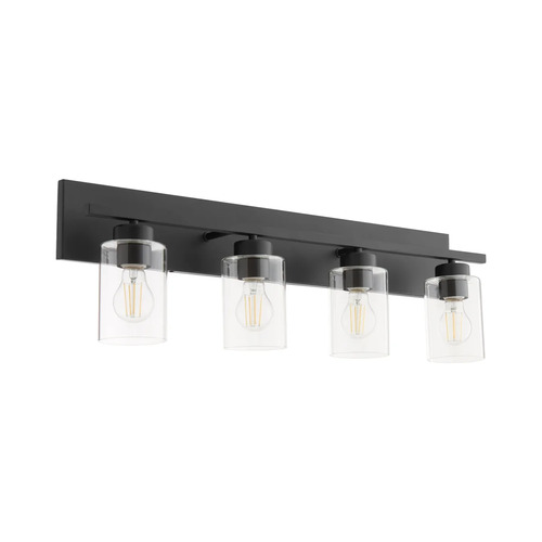 Quorum Lighting Carter 4-Light Bath Light in Matte Black by Quorum Lighting 5012-4-59