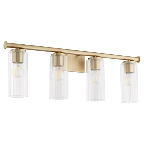 Quorum Lighting Juniper Aged Brass Bathroom Light by Quorum Lighting 541-4-80