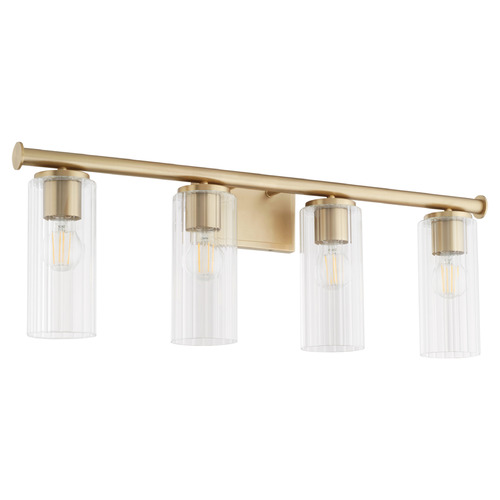 Quorum Lighting Mercier Aged Brass Bathroom Light by Quorum Lighting 541-4-80