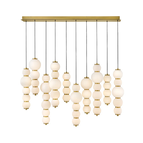 Trigo 52-Inch Linear LED Pendant in Brass by Hinkley Lighting