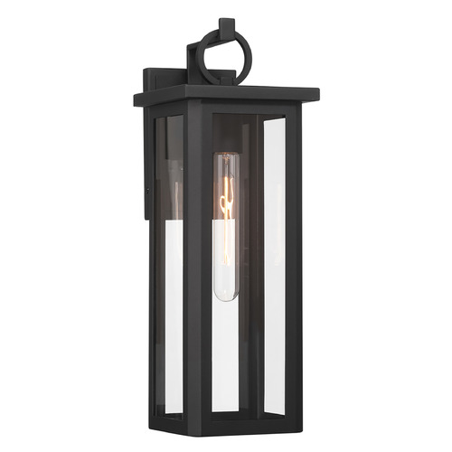 Crystorama Lighting Boadie Matte Black LED Outdoor Wall Light