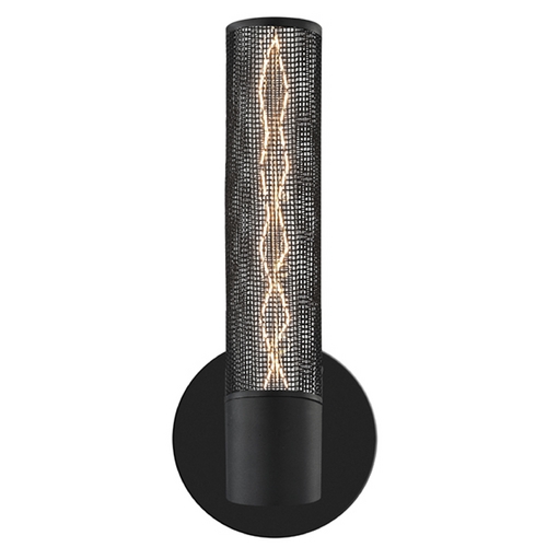 Gotham Textured Black Sconce by Sonneman Lighting
