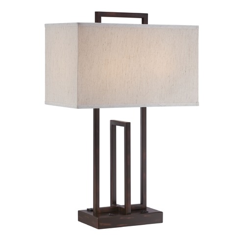 Farren Dark Bronze Table Lamp by Lite Source Lighting