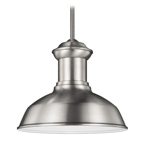 Generation Lighting Fredricksburg 13.25-Inch Pendant in Satin Aluminum by Generation Lighting 6247701-04