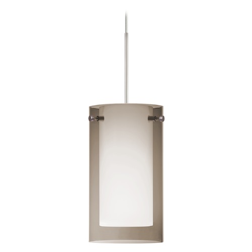 Besa Lighting Pahu Satin Nickel Mini-Pendant Light