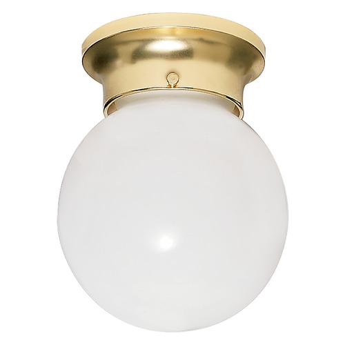 Polished Brass Flush Mount by Nuvo Lighting