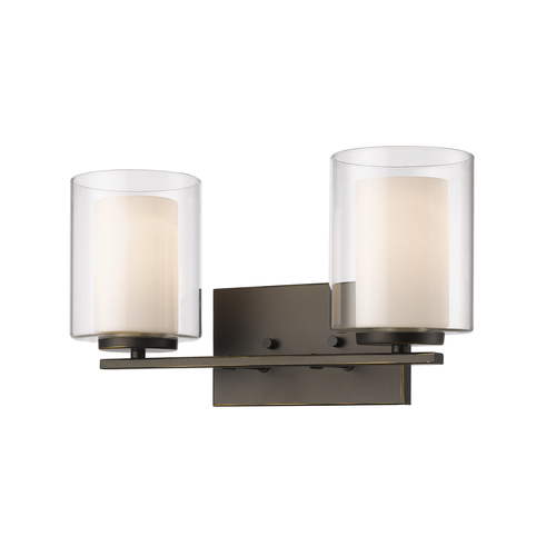 Z-Lite Willow Olde Bronze Bathroom Light by Z-Lite 426-2V-OB