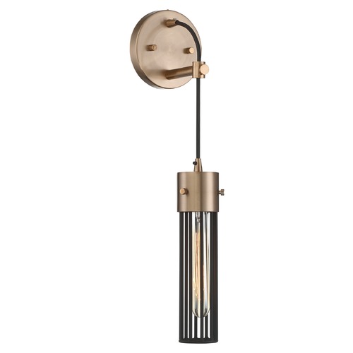 Nuvo Lighting Eaves Copper Brushed Brass Sconce by Nuvo Lighting 60/6611