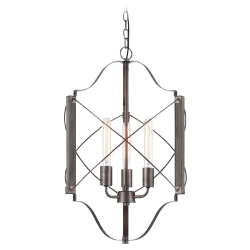 Matteo Lighting Asher Wood Grain Mini Chandelier by Matteo Lighting C71403WD