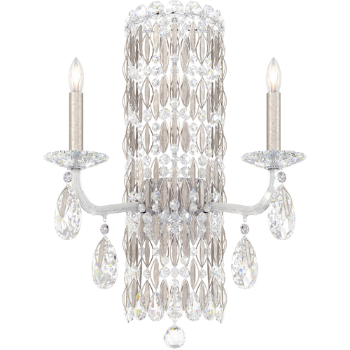 Siena Antique Silver Sconce by Schonbek Lighting