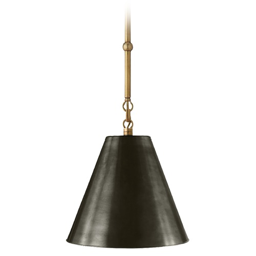 Thomas OBrien Goodman Pendant in Antique Brass by Visual Comfort Signature