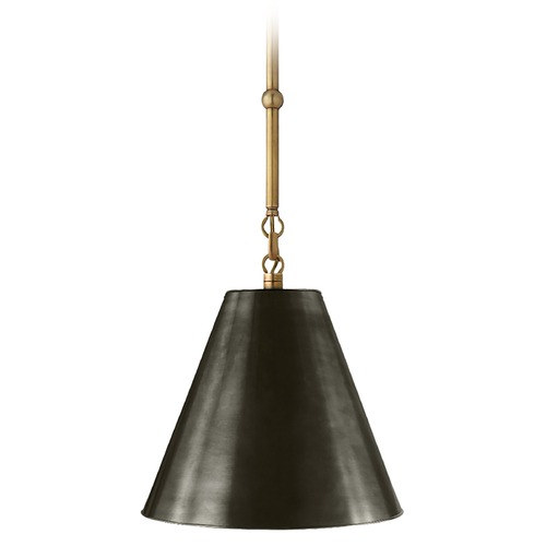 Visual Comfort Signature Collection Thomas OBrien Goodman Pendant in Antique Brass by Visual Comfort Signature TOB5089HABBZ