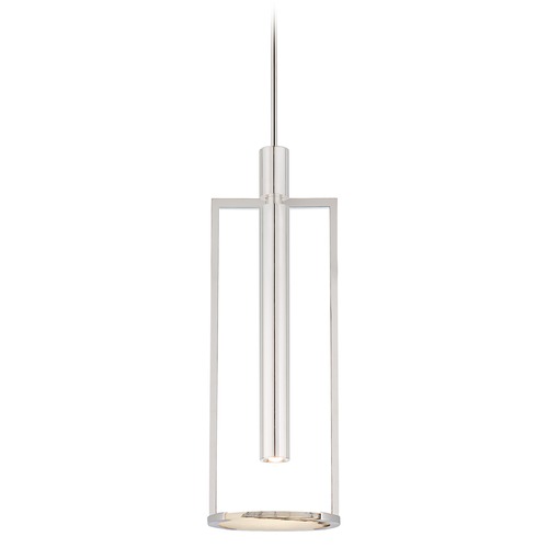 Kelly Wearstler Melange Disc Pendant in Nickel by Visual Comfort Signature
