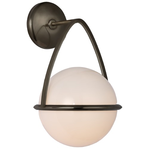 Visual Comfort Signature Collection Aerin Lisette Bracketed Sconce in Bronze by Visual Comfort Signature ARN2362BZWG
