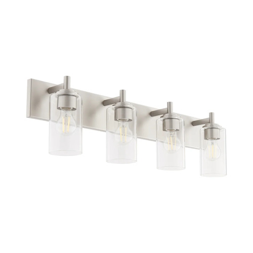 Fallstaff 4-Light Vanity Light in Satin Nickel by Quorum Lighting