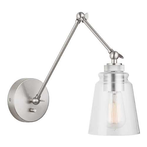Capital Lighting Profile Adjustable Wall Sconce in Brushed Nickel by Capital Lighting 9D346A