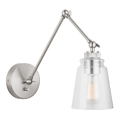 Profile Adjustable Wall Sconce in Brushed Nickel by Capital Lighting