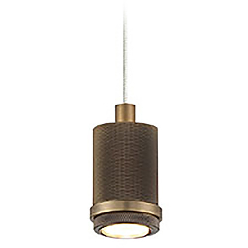 Access Lighting Port Nine Stark Antique Brushed Brass LED Mini Pendant by Access Lighting 63139LEDD-ABB