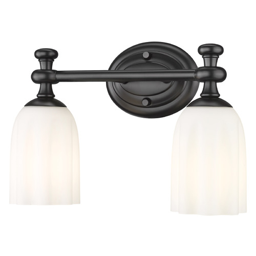 Z-Lite Z-Lite Orion Matte Black Bathroom Light 1102-2V-MB