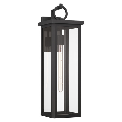 Crystorama Lighting Boadie Matte Black LED Outdoor Wall Light