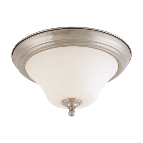 Dupont 13-Inch Brushed Nickel Flush Mount by Nuvo Lighting