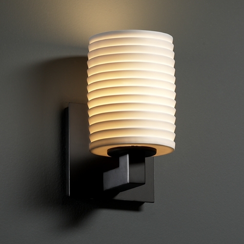 Justice Design Group Justice Design Group Limoges Collection Sconce POR-8921-10-SAWT-MBLK