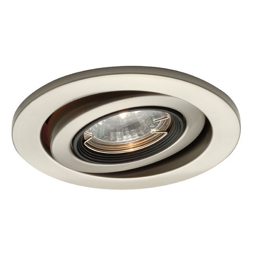 4-Inch Round Eyeball & Gimbal Ring Brushed Nickel Recessed Trim by WAC Lighting
