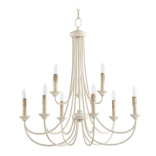 Quorum Lighting Brooks 29-Inch Wide Chandelier in Persian White 6250-9-70