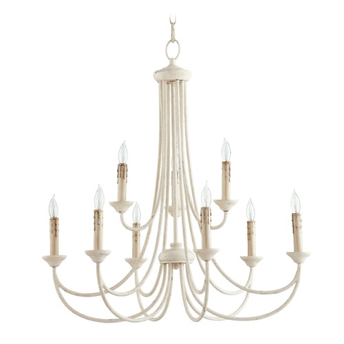 Quorum Lighting Brooks 29-Inch Wide Chandelier in Persian White by Quorum Lighting 6250-9-70