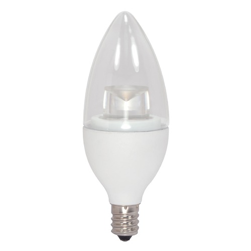 Satco Lighting LED 4.5W Candelabra Base Torpedo 2700K 300 Lumens Non-Dimmable by Satco Lighting S9660