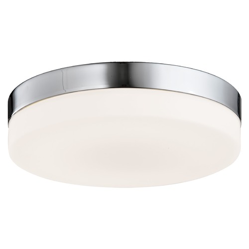 Cermack St. 9-Inch Brushed Nickel LED Flush Mount by Avenue Lighting