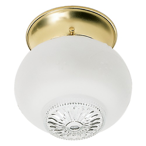 Polished Brass Flush Mount by Nuvo Lighting