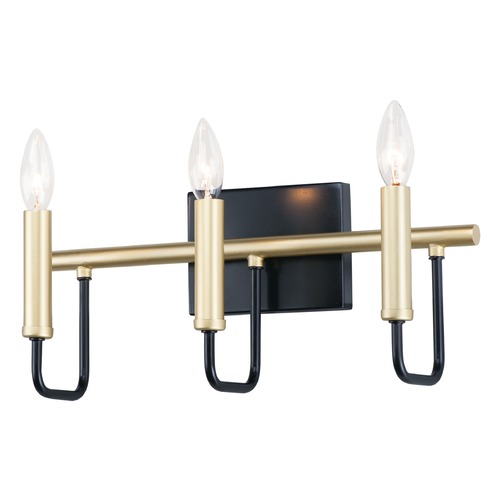 Maxim Lighting Sullivan Black & Gold Bathroom Light by Maxim Lighting 10253BKGLD