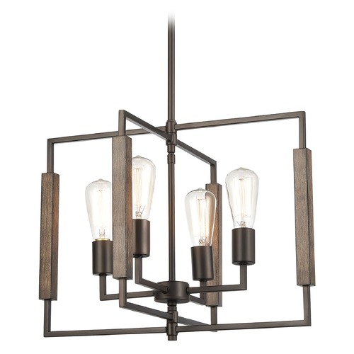 Elk Lighting Elk Lighting Zinger Oil Rubbed Bronze, Aspen Mini-Chandelier 75161/4