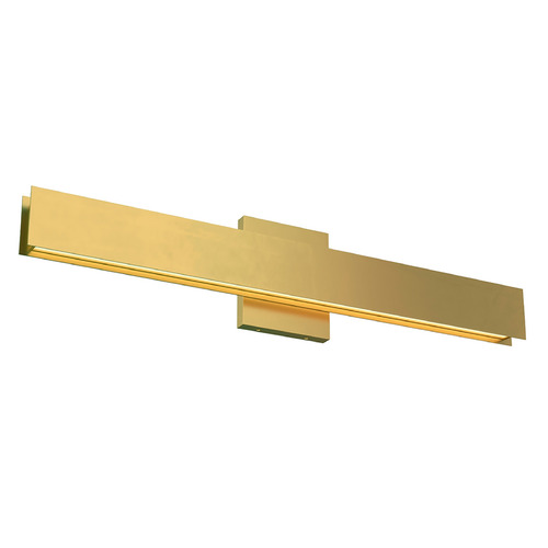 Sean Lavin Banda 24-Inch 277V LED Sconce in Natural Brass by Visual Comfort Modern