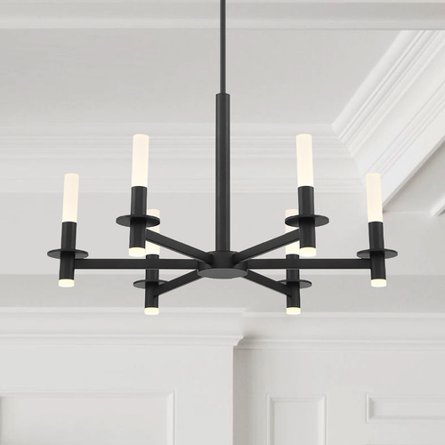 Torna Matte Black LED Chandelier by Eurofase Lighting