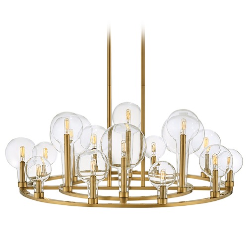 Hinkley Alchemy 37.75-Inch 16-Light Chandelier in Lacquered Brass by Hinkley Lighting 30529LCB