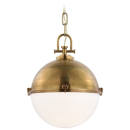 Visual Comfort Signature Collection Chapman & Myers Adrian XL Globe Pendant in Brass by Visual Comfort Signature CHC5491ABWG