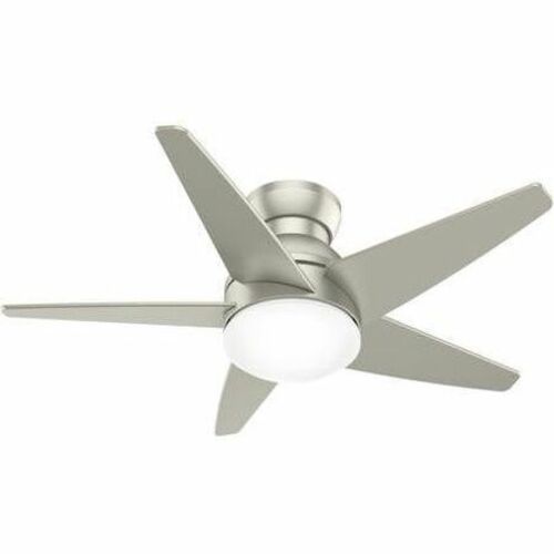 Isotope 44-Inch LED Hugger Fan in Matte Nickel by Casablanca Fan Co
