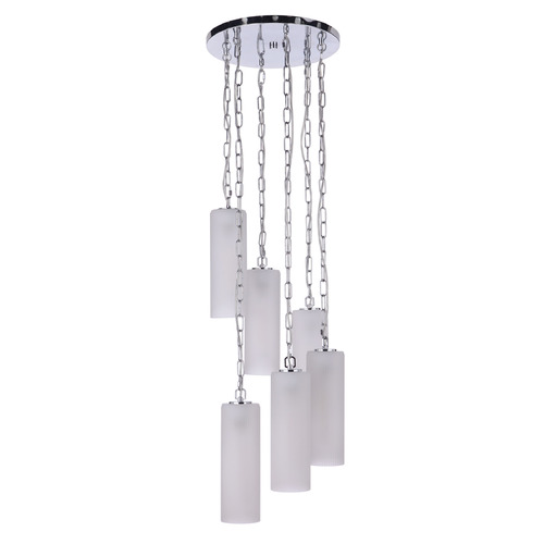 Craftmade Lighting Myos Chrome Multi-Light Pendant by Craftmade Lighting 57996-CH