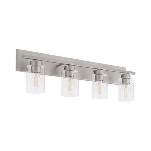 Quorum Lighting Carter 4-Light Bath Light in Satin Nickel by Quorum Lighting 5012-4-65