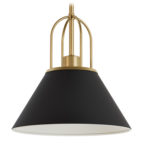 Hunter Fan Company Carrington Isle Luxe Gold Pendant Light with Conical Shade